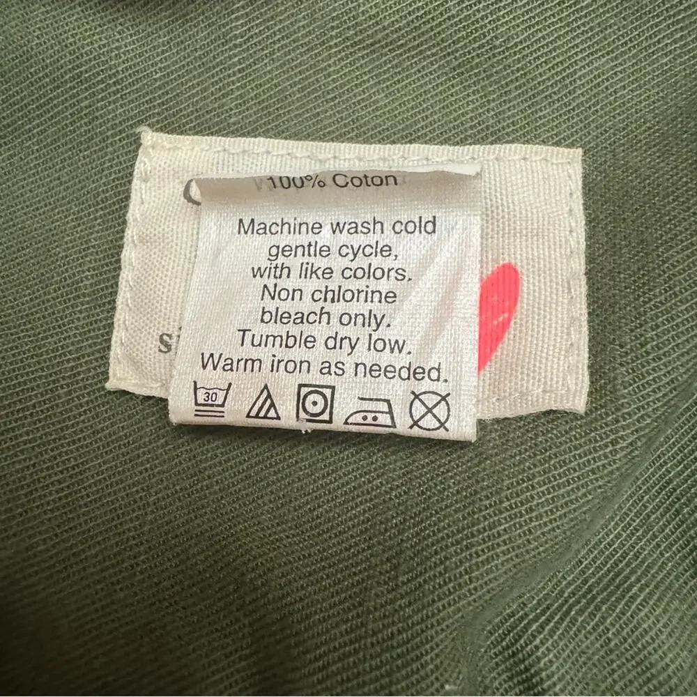 J Crew CrewCuts Army Green Utility Jacket size 6/7